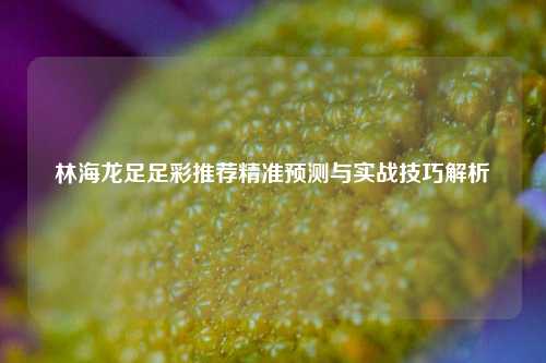 林海龙足足彩推荐精准预测与实战技巧解析