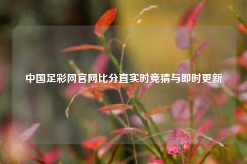 中国足彩网官网比分直实时竞猜与即时更新